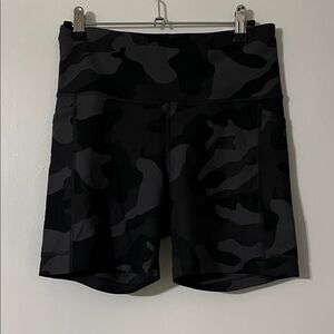 Old Navy Black Camouflage Bike Shorts-Never Worn